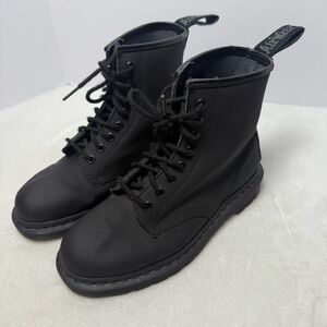 Dr. Martens Matte Black Lace-Up Boots